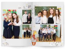 Выпускной альбом для 1 4 класса Жирафики Москва Санкт-Петербург заказать выпускной альбом